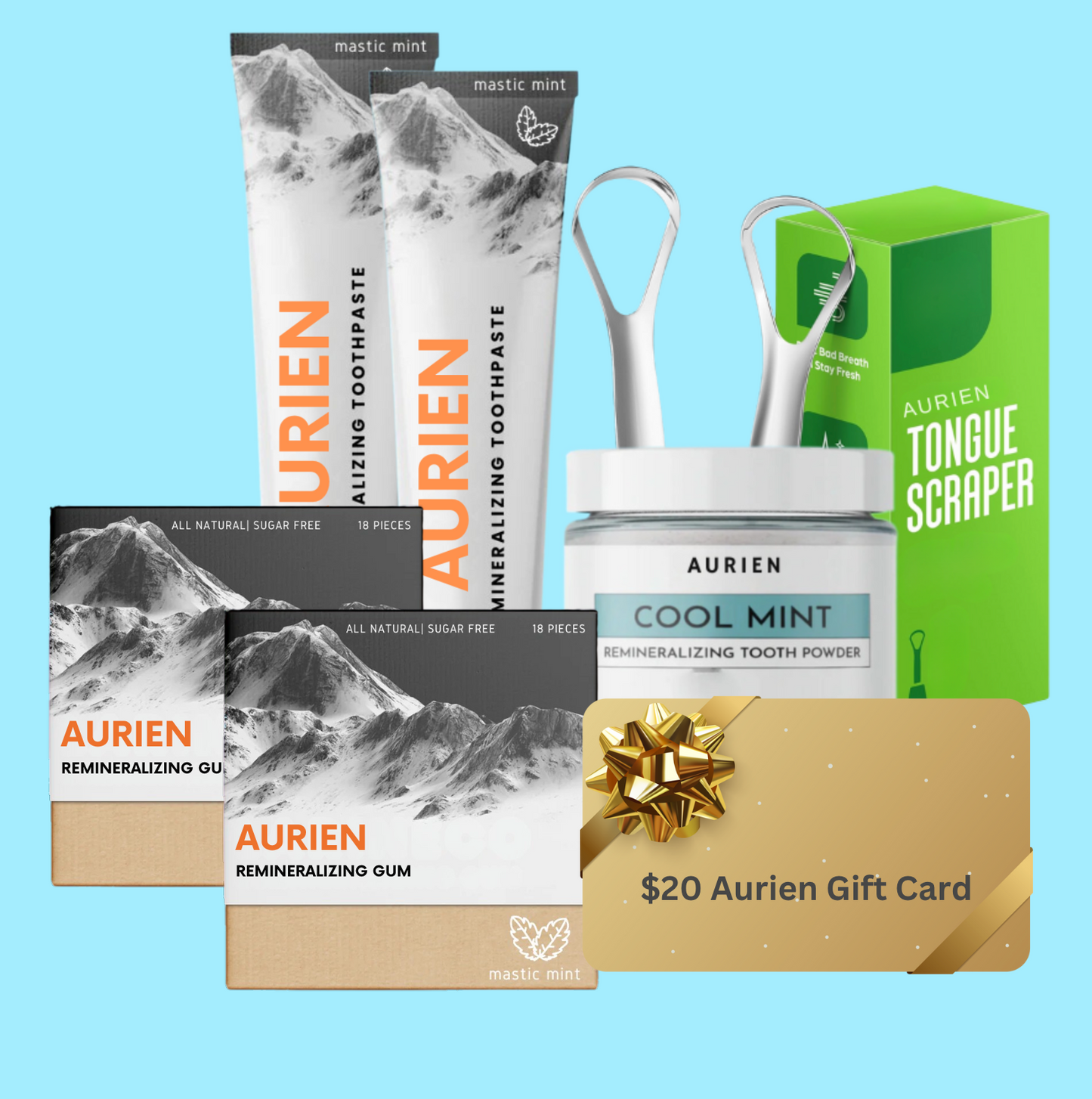 Kit de salud bucal definitivo + tarjeta de regalo de $20 GRATIS