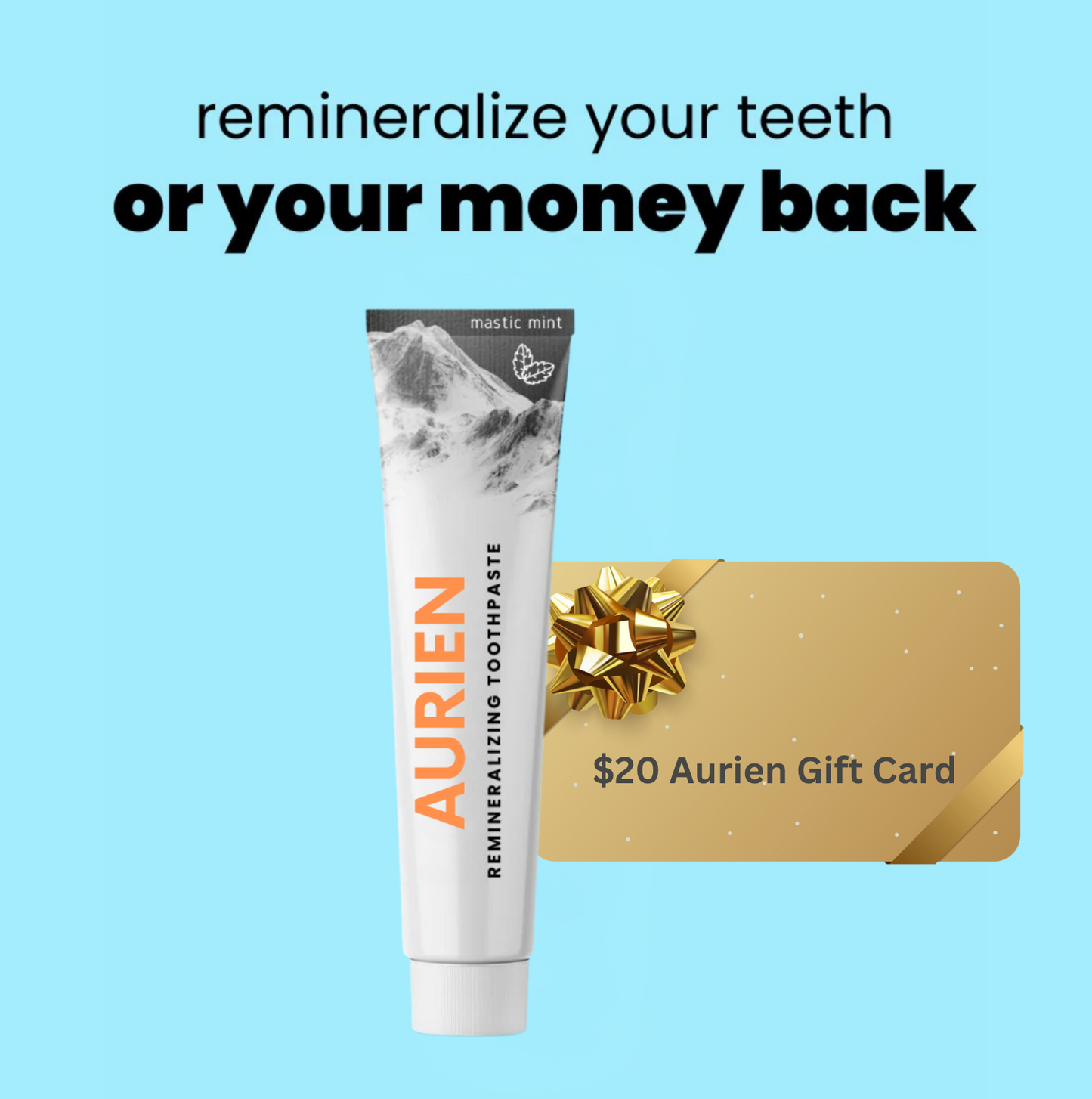 Pasta dental remineralizante + tarjeta de regalo GRATIS de $20